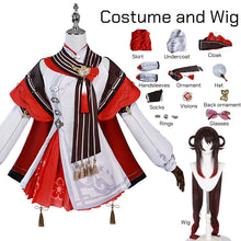 Load image into Gallery viewer, Hutao Cosplay Costume Game Genshin Impact New Skin Cherries Snow-Laden  Hutao Cosplay Costume Plus Size
