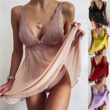 Load image into Gallery viewer, Woman Lingerie Sexy Dress Erotic Lace Lingerie Porno Clothes Transparent Lenceria Sexy Sleepwear For Sex Underwear Costumes
