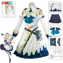 Load image into Gallery viewer, ANIMECC in Stock Genshin Impact Barbara Cosplay Costume Wig Anime Game Princess Dresses Lolita Maid Halloween Clothes for Women

