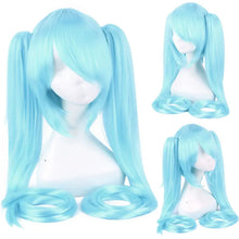 Load image into Gallery viewer, Cosplay Wig Long Heat Resistant Synthetic Hair Clip Ponytails Wigs
