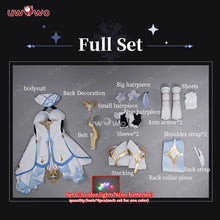 Load image into Gallery viewer, LAST BATCH UWOWO Traveler Lumine Cosplay Costume Game Genshin Impact Female Lumine Dress Full Set Oufits with Shinning Lights
