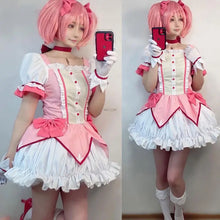 Load image into Gallery viewer, Cosplay Anime Magical Girl Kaname Madoka Cosplay Costume Bow Arrow Magica Kaname Dress Wig Kaname Madoka Outfits for Comic Con
