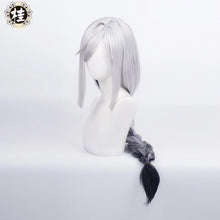 Load image into Gallery viewer, UWOWO Genshin Impact Shenhe Cosplay Wig 100CM Sliver-Grey Long Hair Game Liyue Cryo Shen He Character Halloween Wigs
