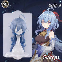 Load image into Gallery viewer, PRE-SALE UWOWO Game Genshin Impact Ganyu Cosplay Wig 80cm Long Blue Gradient Gan Yu Cosplay Hair Wigs Gan Yu Cosplay Hair
