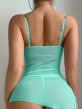 Load image into Gallery viewer, Women&#39;s Underwear Pajamas Sexy Lingerie Night Dress Lace See Through Nightdress Sleepwear Elegant And Sensual Underwear Set

