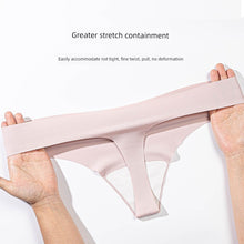 Load image into Gallery viewer, Seamless Underwear Women Thong Solid Sexy European and American Sports Fitness Plus size Invisible Low Waist Ice Silk T Pants Women
