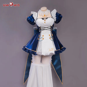 In Stock UWOWO Jean Cosplay Maid Dress Game Genshin Impact Fanart Cosplay Exclusive Maid Dress Costume Outfit Halloween Costumes