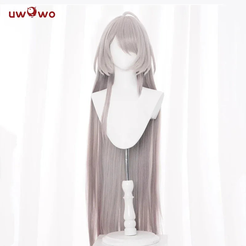 IN STOCK UWOWO Honkai Star Rail Acheron Ultimate Form Cosplay Wig Long Grey Hair