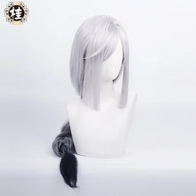 Load image into Gallery viewer, UWOWO Genshin Impact Shenhe Cosplay Wig 100CM Sliver-Grey Long Hair Game Liyue Cryo Shen He Character Halloween Wigs
