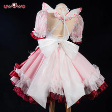 Load image into Gallery viewer, IN STOCK UWOWO Game Arknights Goldenglow Susie Party in the Garden Cosplay Costume with Bow Maid dress Pink Halloween costume
