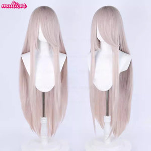 High Quality Anime 100Cm Long Staight Cosplay Wig Black White Red Pink Brown Gold Blue Blonde Purple Heat Resistant Hair Wigs
