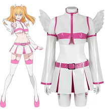 Load image into Gallery viewer, Anime 2.5 Dimensional Seduction Lilysa Amano Liliel Cosplay Costume Wig Wing Stockings Skirt Set Leather White Uniform Girls
