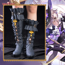 Load image into Gallery viewer, UWOWO Herta Shoes Boots Game Honkai Star Rail The Herta Witch Cosplay Shoes Boots with Accessory lloween Shoes
