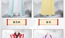 Load image into Gallery viewer, Grandmaster Of Demonic Cultivation Wei Wuxian Yi Ling Jiang Cheng Jiang Yan Li Lan Wangji Cospaly Costume Han Fu Halloween
