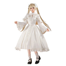 Load image into Gallery viewer, UWOWO Collab Series: Anime Soraaa Kasuganoo Casual Wear Cosplay Costume S-XL White Dress Halloween Costume
