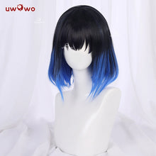 Load image into Gallery viewer, IN STOCK UWOWO Hashibiraa Inosukee Cosplay Wig Cosplay Hair Heat Resistant Dark-Blue Gradient Halloween
