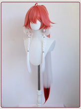Load image into Gallery viewer, UWOWO Changli Wig Game Wuthering Waves Changli Cosplay Wig With Tonytail Long Hair Red and White
