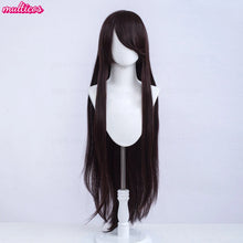 Load image into Gallery viewer, High Quality Anime 100Cm Long Staight Cosplay Wig Black White Red Pink Brown Gold Blue Blonde Purple Heat Resistant Hair Wigs
