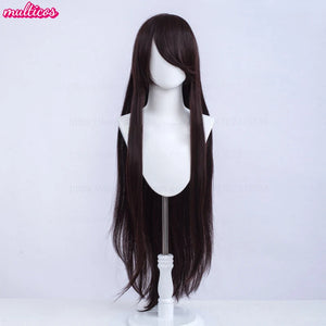 High Quality Anime 100Cm Long Staight Cosplay Wig Black White Red Pink Brown Gold Blue Blonde Purple Heat Resistant Hair Wigs