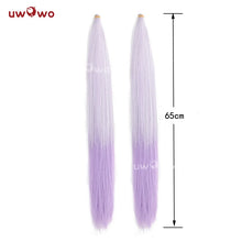 Load image into Gallery viewer, UWOWO Castorice Wig Game Honkai Star Rail Castorice Cosplay Wig Long Light Purple Hair Halloween Wig
