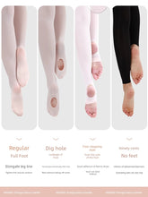 Load image into Gallery viewer, Zhongai Dance Garden Dance Pantyhose Adult Female Ballet Socks Gymnastics Practice Pants Velvet Non-Scratch Silk Dance Ballet Socks
