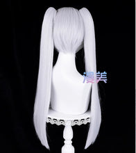 Load image into Gallery viewer, Anime Frieren Cosplay Wig 68cm Silver White Two Ponytails Heat Resistant Synthetic Hair + Wig Cap
