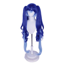Load image into Gallery viewer, UWOWO IUNO Wig Game Wuthering Waves WuWa IUNO Cosplay Wig Long Hair Blue Hair Halloween Wig
