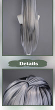 Load image into Gallery viewer, UWOWO Frankiee Stein 1 Cosplay Wig Black Silver 90CM Long Hair Heat Resistant Halloween Cosplay Outfit Wig
