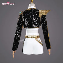 Load image into Gallery viewer, UWOWO Rumi Cosplay Collab Series: Kpop Huntrix Rumi GOLDEN Performance Black Suit Cosplay Costume XS-3XL Halloween Costume
