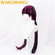 Load image into Gallery viewer, Draculaura Wig Anime Cosplay WakuWaku Women Cute Long Hair Draculaura Ula Cosplay Earrings Halloween Christmas
