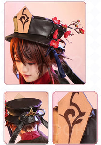 IN STOCK Hutao Cosplay Game Genshin Impact Cosplay【Size S-XXL】DokiDoki-SR HuTao Costume Metal Accessories Halloween Plus Size
