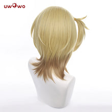 Load image into Gallery viewer, IN STOCK UWOWO NIJISANJI Cosplay Wig Vtuber Luca Kaneshiro Cosplay Luca Hair Gradient Yellow Hair Heat Resistant Halloween
