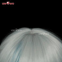 Load image into Gallery viewer, UWOWO Jinhsi Wig Game Wuthering Waves WuwWa Jinhsi  Cosplay Wig With Tonytail Long Hair Gray and Blue Hair
