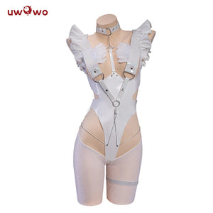 IN STOCK UWOWO 2D Le Malinn Cosplay with Ears Live Cosplay Rabbit Costume Bodysuit Outfit Onepiece For Girls Women