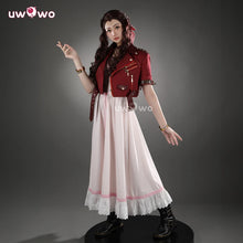 Load image into Gallery viewer, UWOWO Collab Series: Finall Fantasyy 7 Rebirthhh FF- 7 Aerithh Cosplay Costume Pink Dress Cosplay Long Dress
