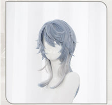 Load image into Gallery viewer, UWOWO Sunday Wig Game Honkai: Star Rail Sunday Cosplay Wig Long hair Grey blue 48cm Wig

