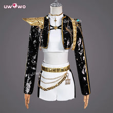 Load image into Gallery viewer, UWOWO Rumi Cosplay Collab Series: Kpop Huntrix Rumi GOLDEN Performance Black Suit Cosplay Costume XS-3XL Halloween Costume
