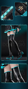IN STOCK MIKUU Cosplay Costume Game Cosplay 【S-2XL】DokiDoki-R Mikku Cosplay Women Cute Costume MIKUU LED Costume Plus Size