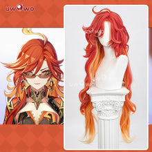 Load image into Gallery viewer, UWOWO Mavuika Wig Game Genshin Impact Mavuika “Pyro Archon” Cosplay Wig Orange Hair Long Hair Halloween Wig
