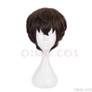 Dazai Osamu Cosplay Costume Bungo Stray Dogs Man and Woman Trench Coat Black Uniform Suits Unisex Wig Accessories