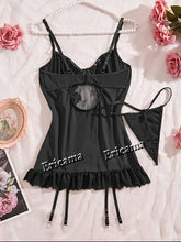 Load image into Gallery viewer, Sexy Lingerie Set Erotic Underwear Set Transparent Porno Lace Sexy Bra And Panty Garter Set Costumes Sexy Hot Erotic Bra Set
