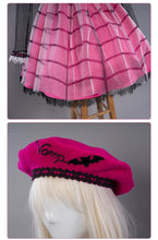 Load image into Gallery viewer, IN STOCK UWOWO Draculauraa Cosplay Costume Pink Suit Vampiree Female Little Devil Cosplay With Cape Hat Halloween Costumes Top
