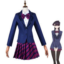 Load image into Gallery viewer, Halloween Anime Komi Can&#39;t Communicate Shouko Komi Cosplay Costume Shirt Tie Short Skirt Wig Set High School Women Uniform
