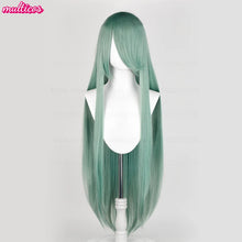 Load image into Gallery viewer, High Quality Anime 100Cm Long Staight Cosplay Wig Black White Red Pink Brown Gold Blue Blonde Purple Heat Resistant Hair Wigs
