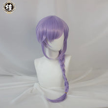 Load image into Gallery viewer, IN STOCK UWOWO Game Genshin Impact Qiqi Pharmacist Cosplay Wig Icy Resurrection 85cm Light Purple Braided Hair
