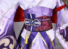 Load image into Gallery viewer, High Quality Genshin Impact Raiden Shogun Cosplay Costume Carnival Uniform Wig Anime Halloween Costumes Women Game Beelzebul
