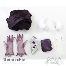 Load image into Gallery viewer, Anime Overlord Season 4 Cosplay Albedo Costume Sexy Up Slim Dress Necklace Lolita Party Uniform Halloween Christmas Carnival Wig
