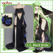 Load image into Gallery viewer, In Stock UWOWO GEASS Lelouch Of The Rebellionn Black Bride Ver. Cosplay Costume C.C. Lelouch Bride Cosplay Dress Halloween Cos
