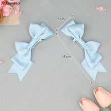 Load image into Gallery viewer, Kawaii Handmade Bow Hair Clips Anime Lolita Hairpins Cosplay Headwear JK Uniform Hair Accessory Xmas Gifts
