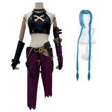 Load image into Gallery viewer, HOLOUN LOL Game Jinx Cosplay Costume Wig Loli Outfit Halloween Christmas Gift Cos Convention
